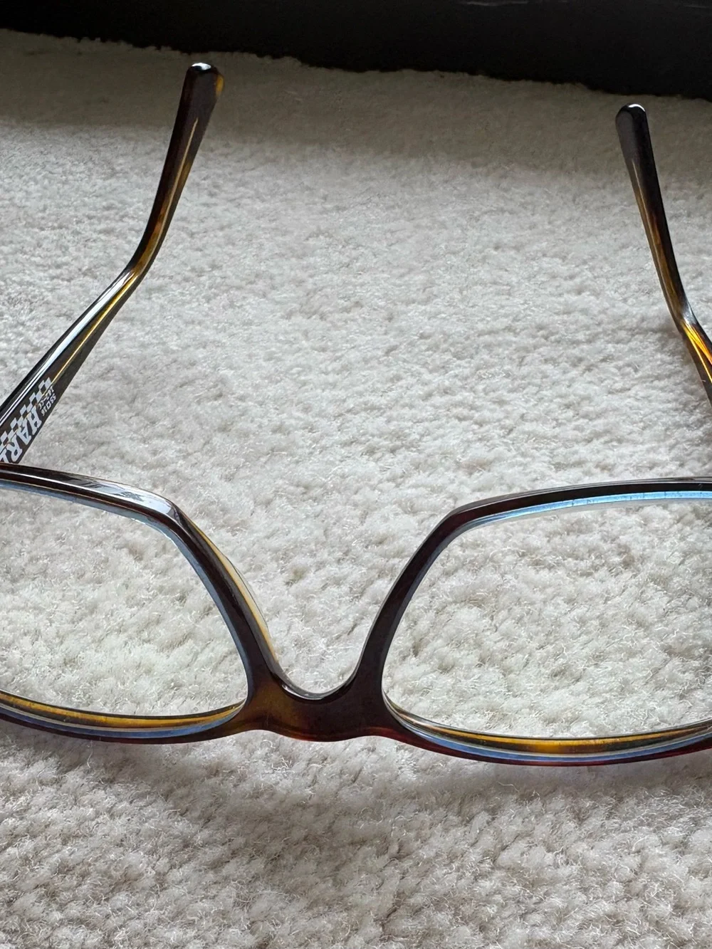 Women’s Lafont ISSY & LA Rectangular Eyeglass Frames w Blue Highlights
